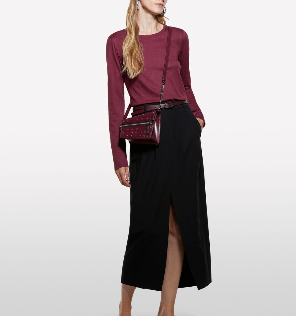 T-shirt bordeaux à manches longues - t-shirts à manches longues pour femme - Bordeaux | Sisley image number 1